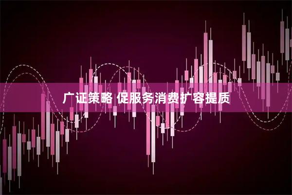 广证策略 促服务消费扩容提质