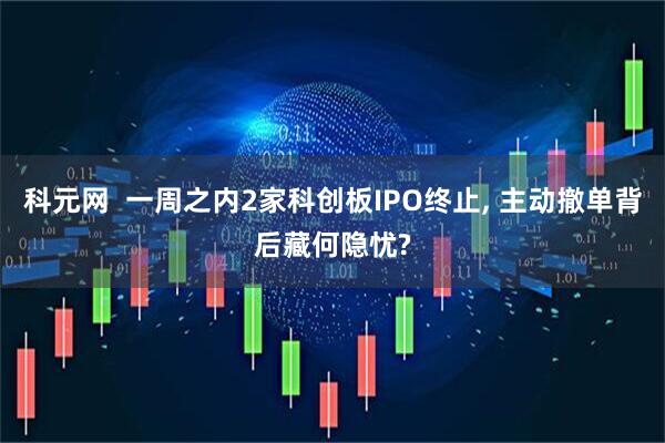 科元网  一周之内2家科创板IPO终止, 主动撤单背后藏何隐忧?